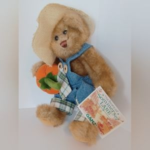 The Bears of Sommerset Lane Ganz, Stuffed Plush with Hang Tag Pumpkins Fall 10"